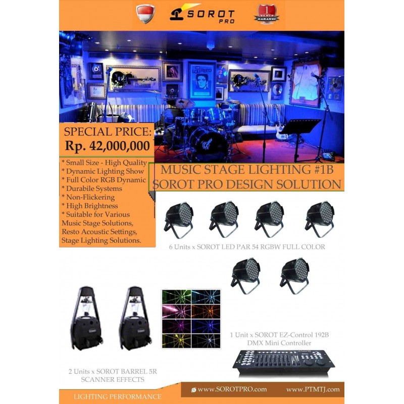 PAKET MUSIC STAGE LIGHTING #1B - SOROT PRO DESIGN SOLUTION