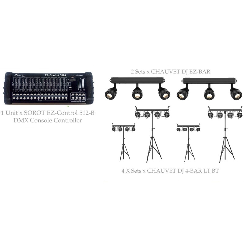 PAKET MUSIC STAGE LIGHTING #1D - CHAUVET DJ DESIGN SOLUTION