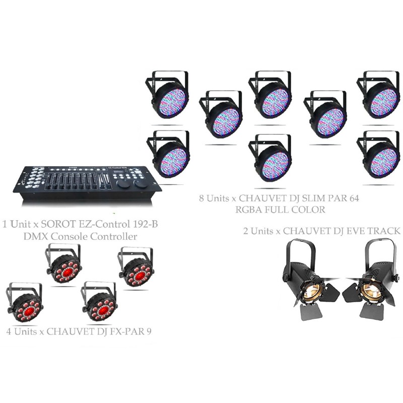 PAKET MUSIC STAGE LIGHTING #2B - CHAUVET DJ DESIGN SOLUTION