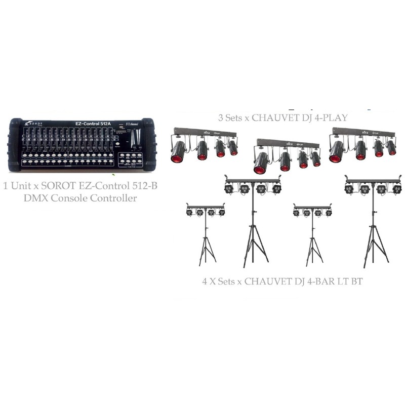 PAKET MUSIC STAGE LIGHTING #1C - CHAUVET DJ DESIGN SOLUTION