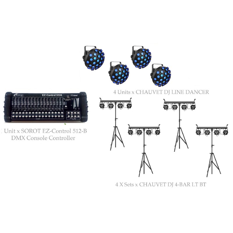 PAKET MUSIC STAGE LIGHTING #1A - CHAUVET DJ DESIGN SOLUTION