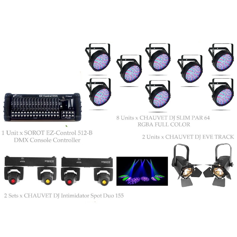 PAKET MUSIC STAGE LIGHTING #2E - CHAUVET DJ DESIGN SOLUTION
