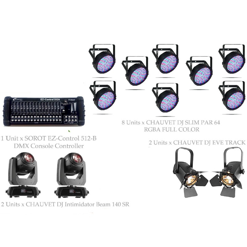 PAKET MUSIC STAGE LIGHTING #2C - CHAUVET DJ DESIGN SOLUTION