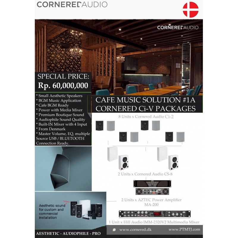 PAKET CAFE MUSIC SOLUTION #1A CORNERED Ci-V PACKAGES
