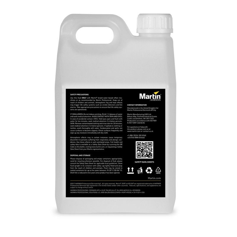 Martin JEM Pro-Fog Fluid, Extra Quick Dissipating